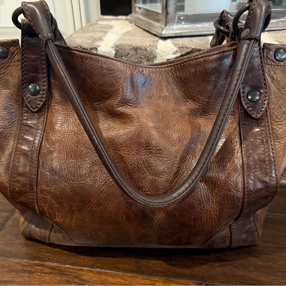 Frye Dark Brown leather shoulder bag - Picture 2 of 5